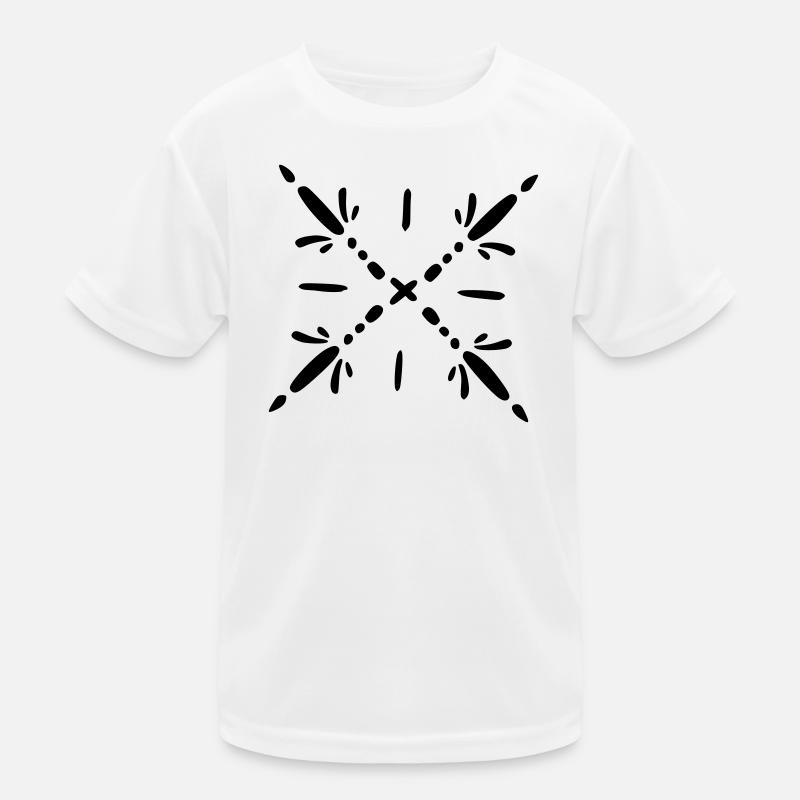 Snowflake Mandala Kids Functional T-Shirt