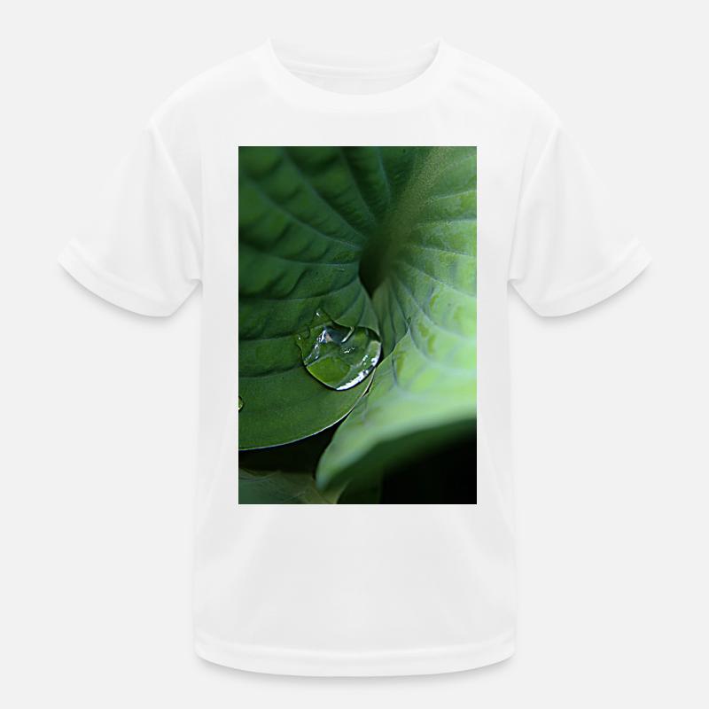 Leafy green tropical dew Kids Functional T-Shirt