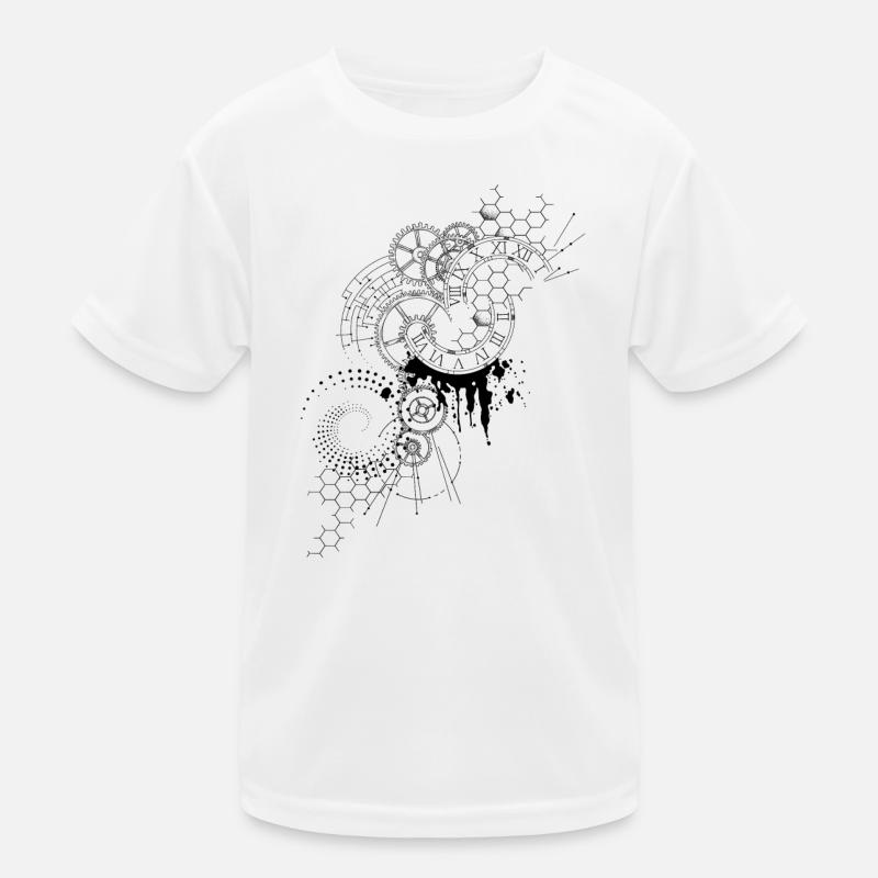 Zeitkompass Uhr-Diagramm Kinder Funktions-T-Shirt