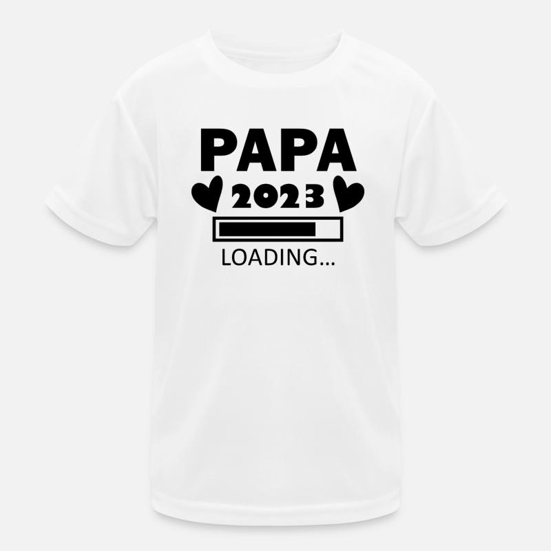 Papa 2023 - Papa werden Kinder Funktions-T-Shirt