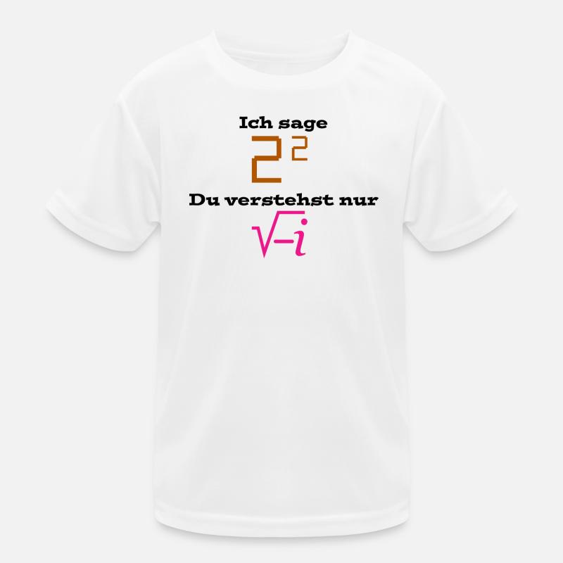 Mathematik-Grafik mit Formel und Ziffern Kinder Funktions-T-Shirt
