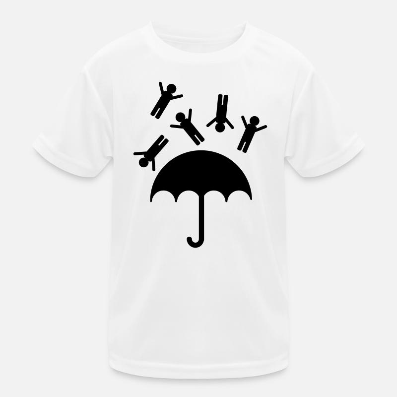 Regende Männer - Kinder Funktions-T-Shirt - Weiß