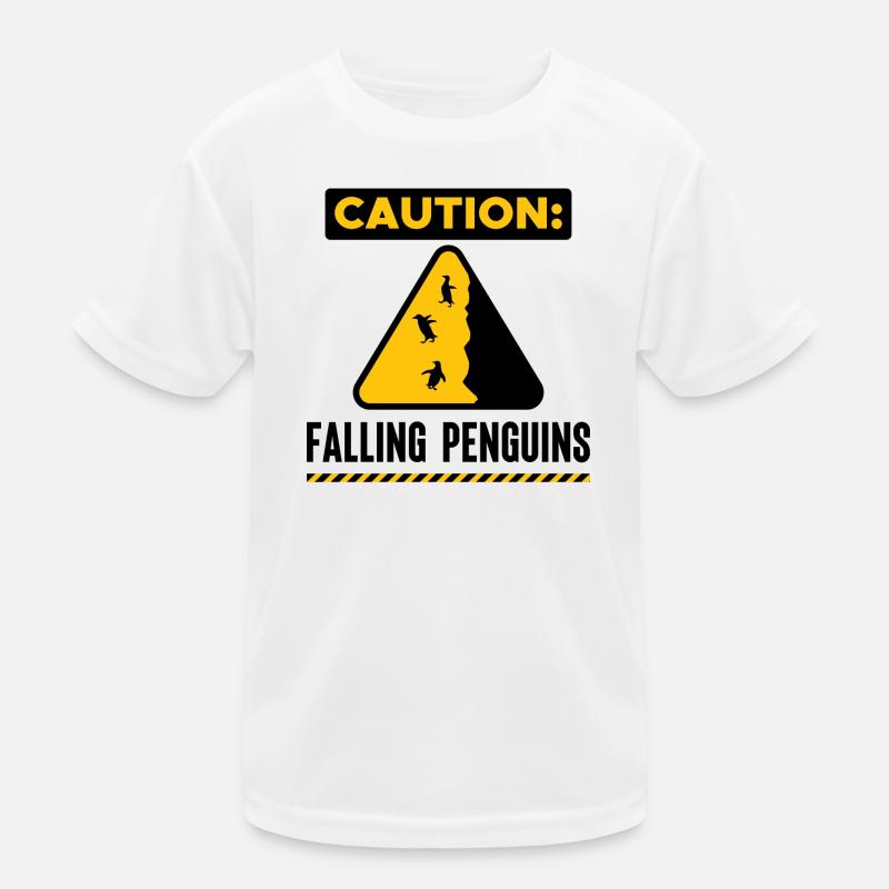 Pinguin Humorvoll Vögel Statement Seevogel Kinder Funktions-T-Shirt