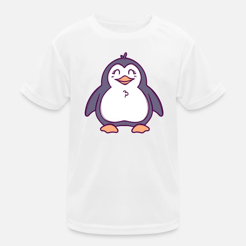 Süß Vogel Tier Pinguin Seevogel Zoo Kinder Funktions-T-Shirt