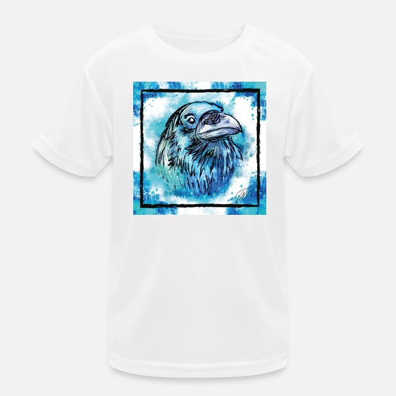 Der blaue Rabe, Tier Geschenke Kinder Funktions-T-Shirt