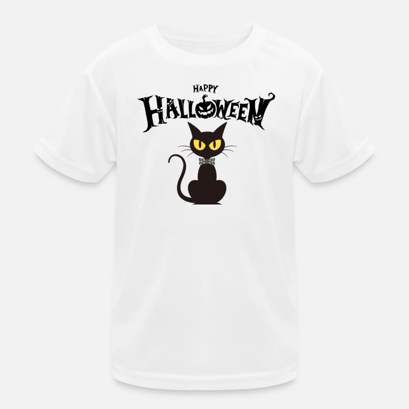 Black Cat Chic Fliege Kinder Funktions-T-Shirt
