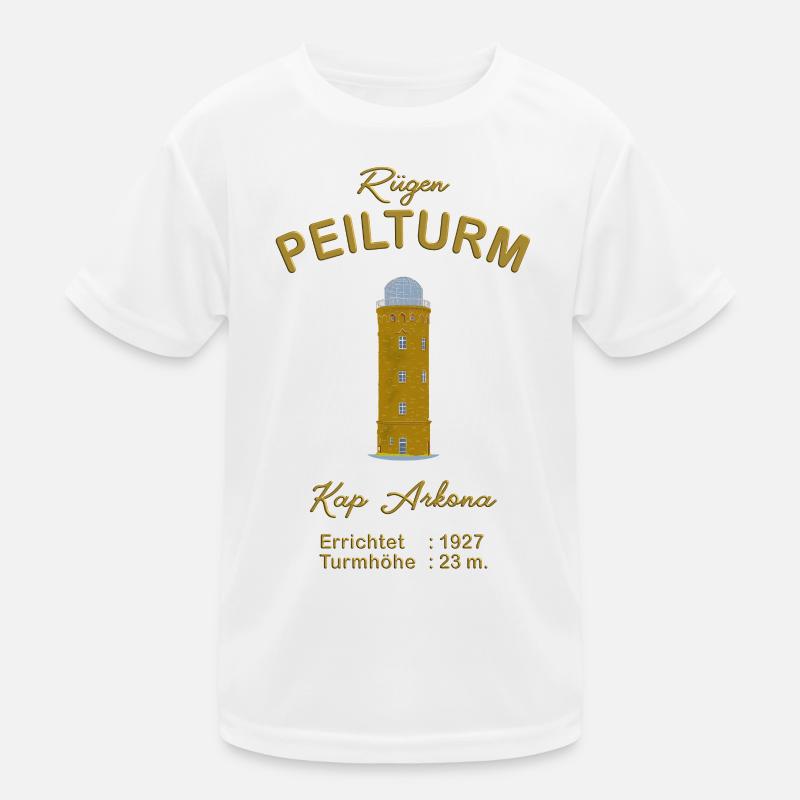 Insel Rügen, Kap Arkona, Peilturm Kinder Funktions-T-Shirt