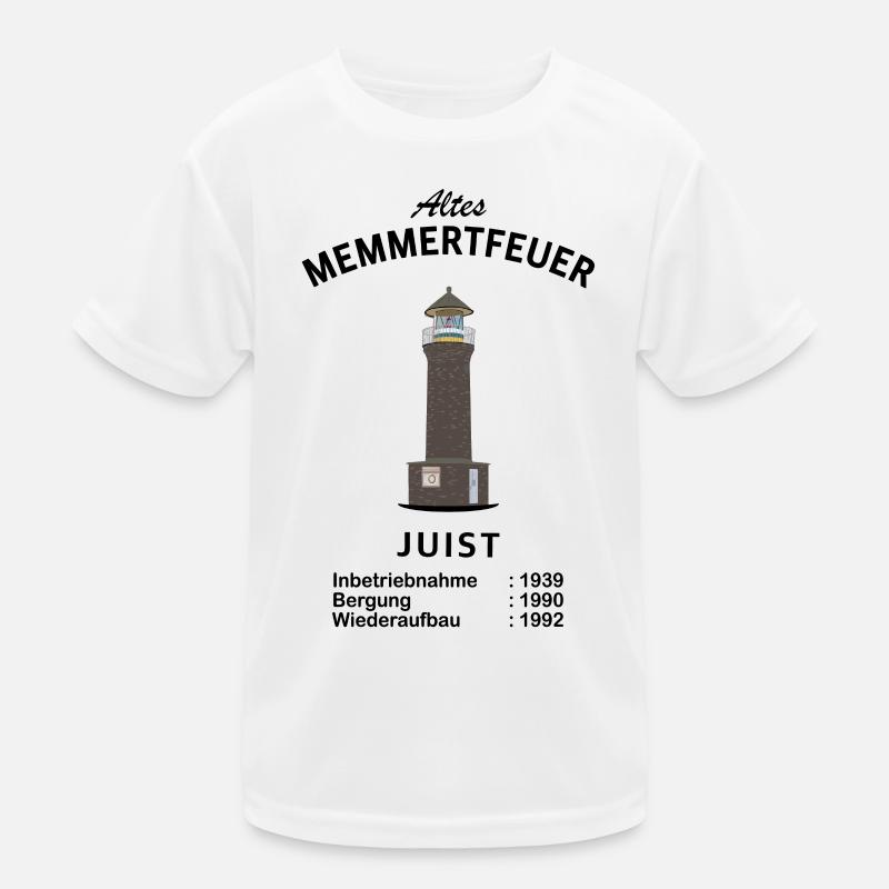Island Juist, Old Memmert Fire, Phare T-shirt sport Enfant