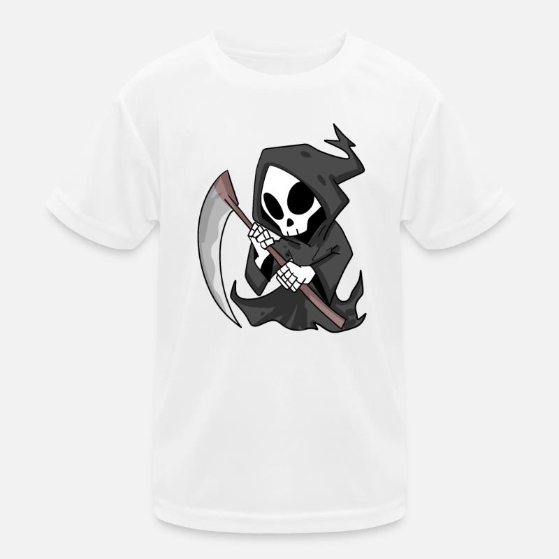 Sensenmann mit Sense Kinder Funktions-T-Shirt