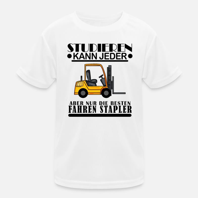 Staplerfahrer Gabelstapler Lager Logistik Kinder Funktions-T-Shirt