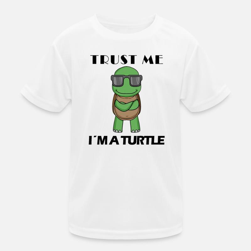coole Schildkröte Kinder Funktions-T-Shirt