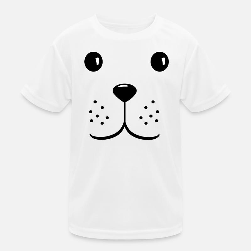 Tète de chien visage mignon T-shirt sport Enfant