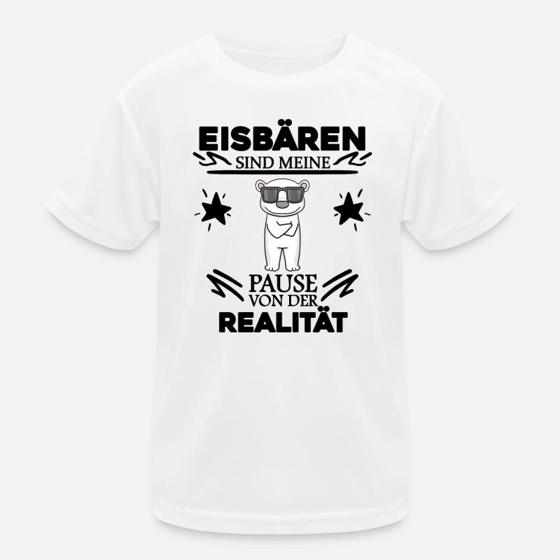 Eisbär Polarbär Bär Kinder Funktions-T-Shirt