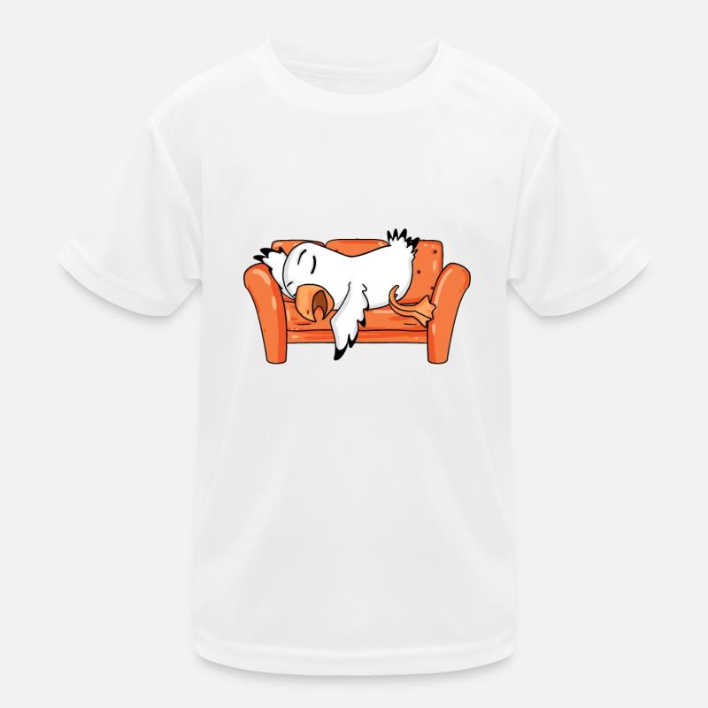 Möwe Müde Schlafen Schlaf Kinder Funktions-T-Shirt
