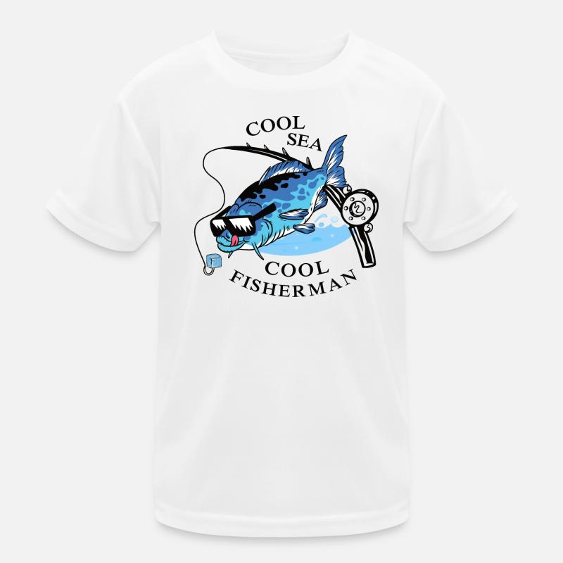 Coole Angler Kinder Funktions-T-Shirt