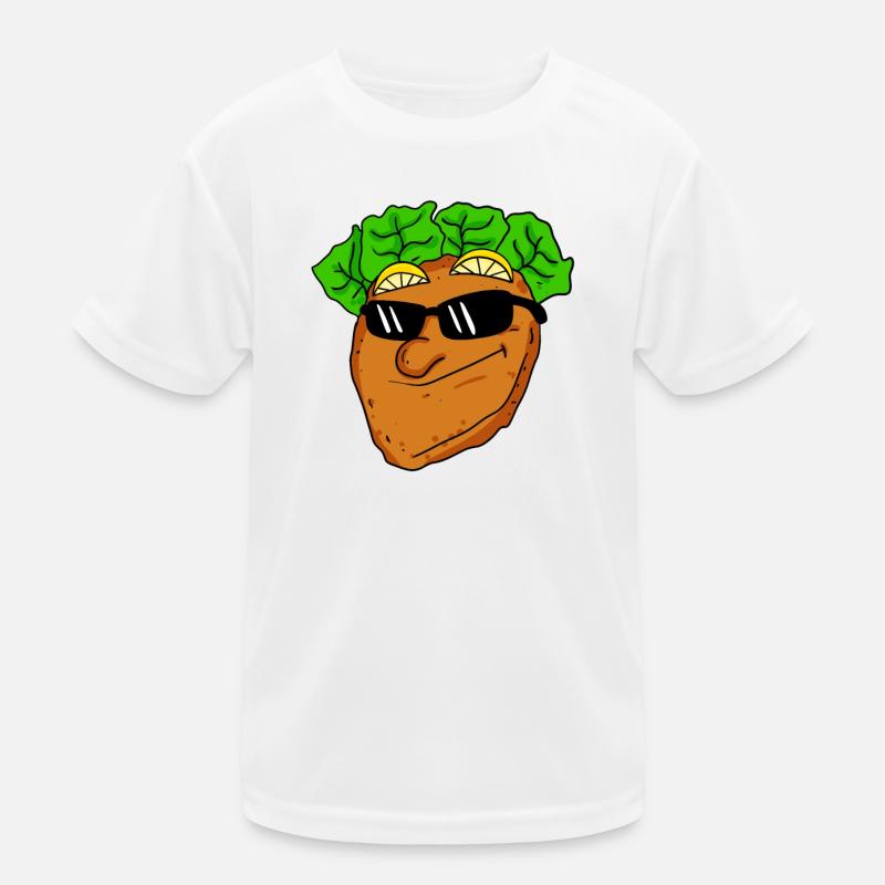 Cooles Schnitzel mit Sonnenbrille Kinder Funktions-T-Shirt