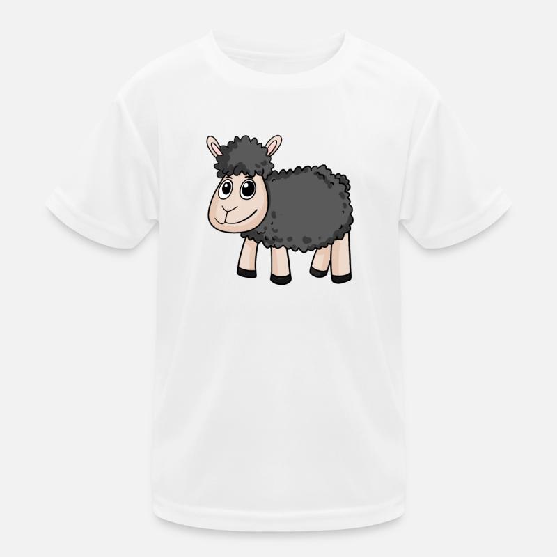 Schwarzes Schaf Kinder Funktions-T-Shirt