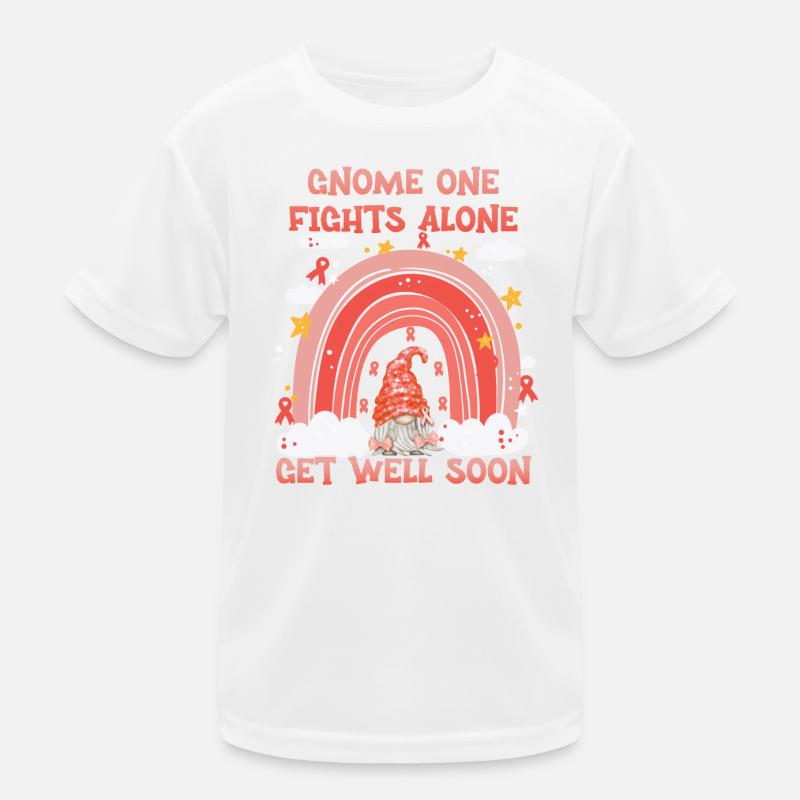 Gnome One Fights Alone Gebärmutterkrebs Kinder Funktions-T-Shirt