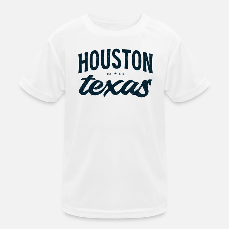 Houston Texas Script Emblem Tee Kinder Funktions-T-Shirt