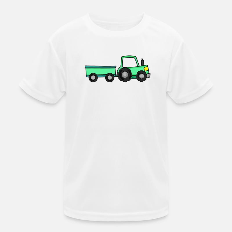 Tracteur avec remorque T-shirt sport Enfant