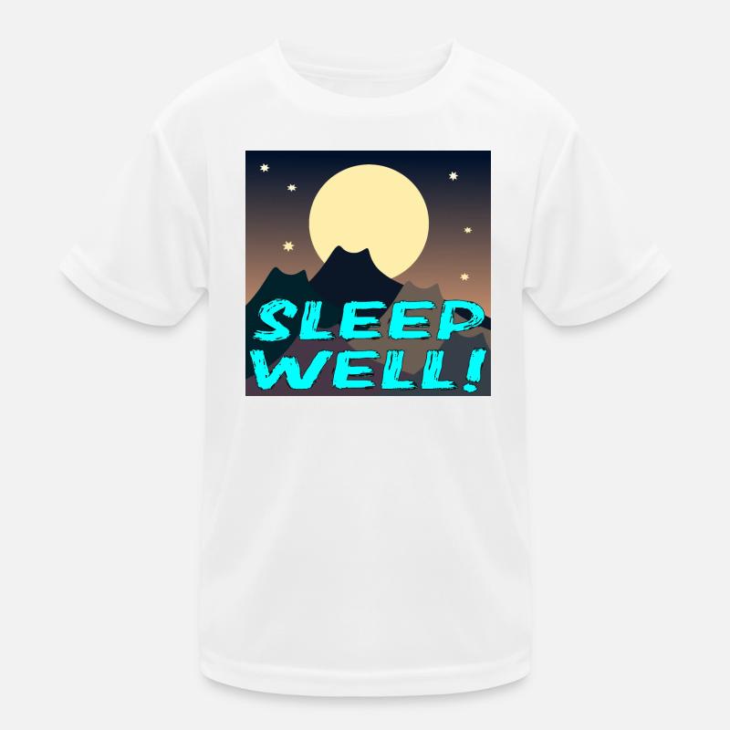 SLEEP WELL - CATS LANDSCAPE - FULL MOON Kids Functional T-Shirt