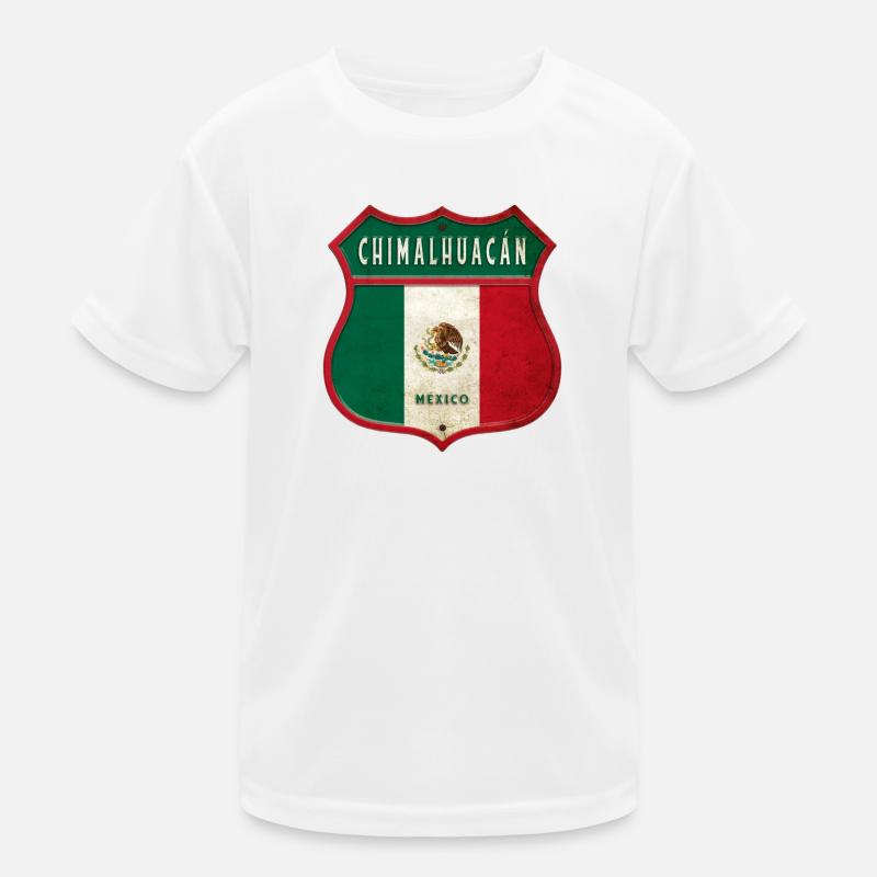 Chimalhuacán Mexiko Wappen Design Kinder Funktions-T-Shirt