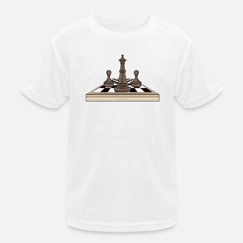 Schach Schachbrett Kinder Funktions-T-Shirt