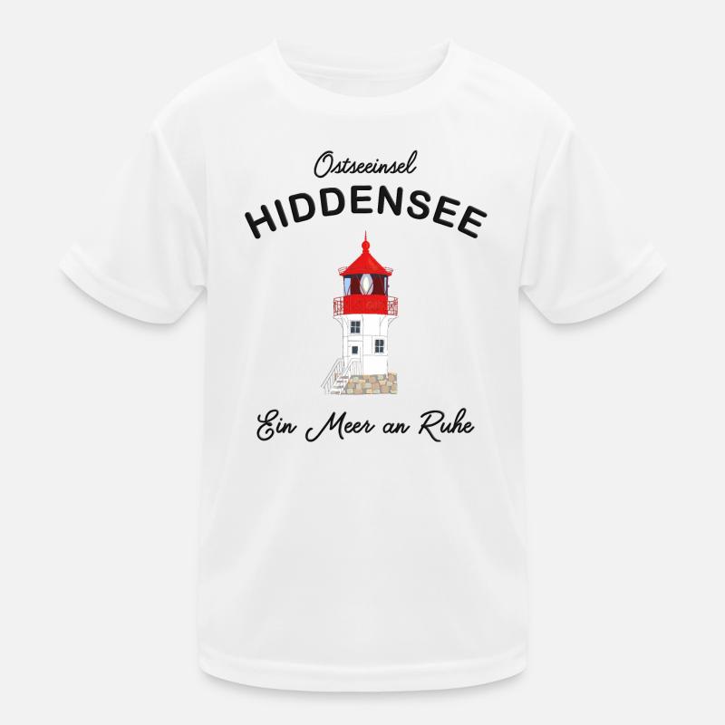 Hiddensee, ein Meer an Ruhe, Leuchtturm Gellen Kinder Funktions-T-Shirt