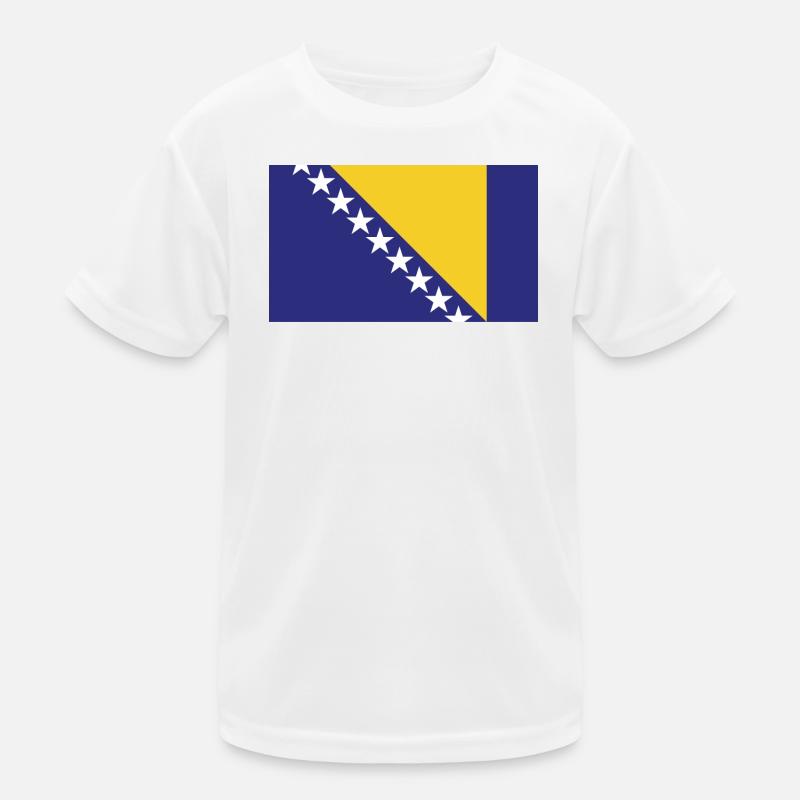 Bosnien H Flagge Kinder Funktions-T-Shirt