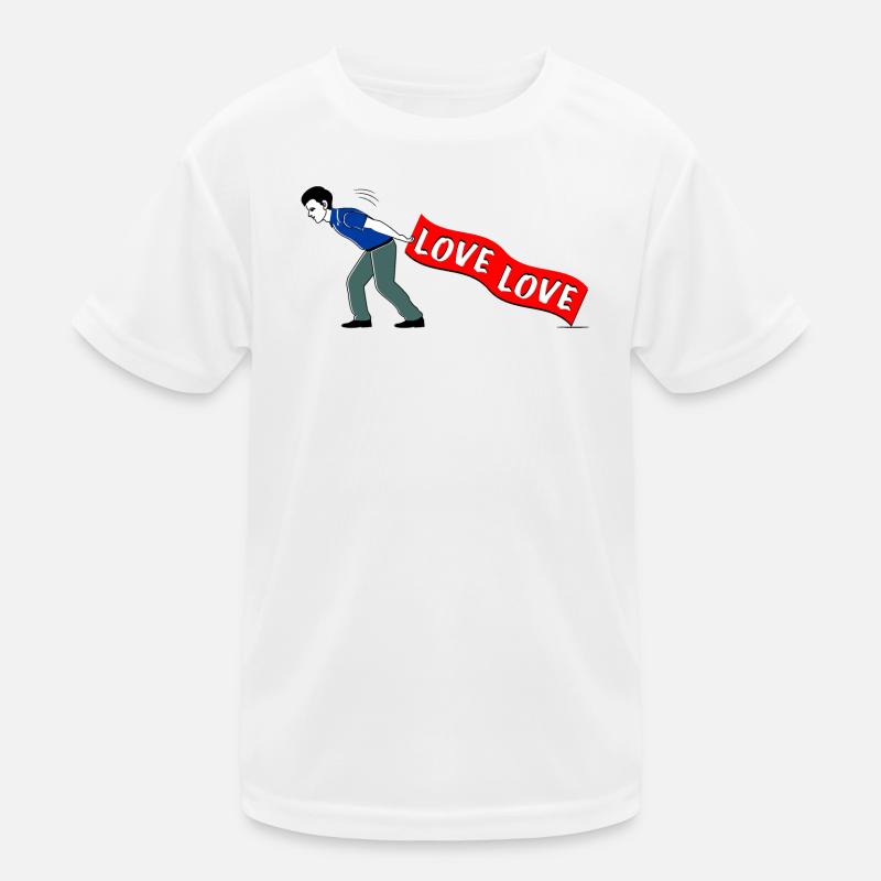 MEN PULL LOVE Banner Kids Functional T-Shirt