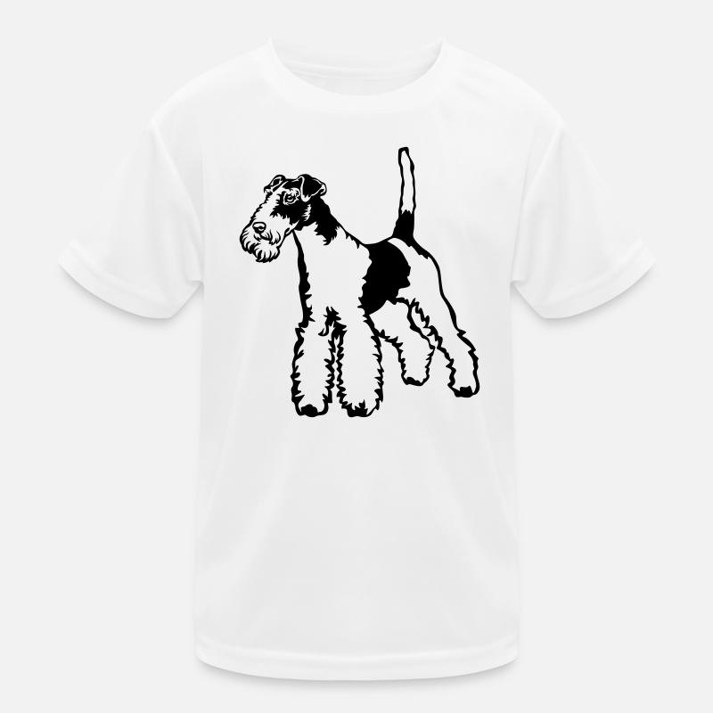 Foxterrier Kinder Funktions-T-Shirt