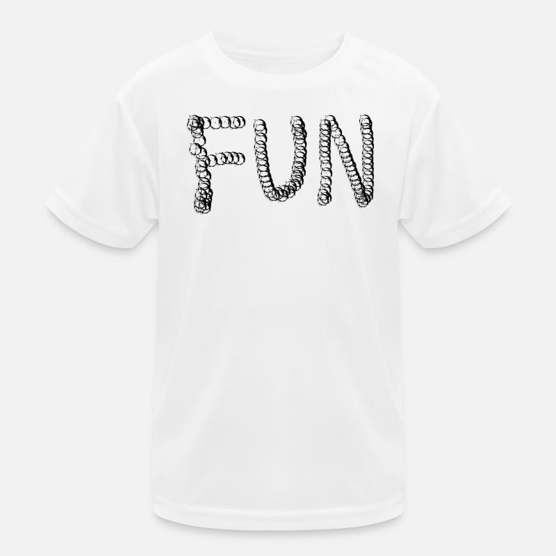 FUN LETTERING Kids Functional T-Shirt