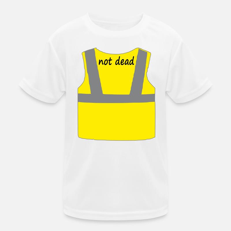 Gelbe Weste Kinder Funktions-T-Shirt