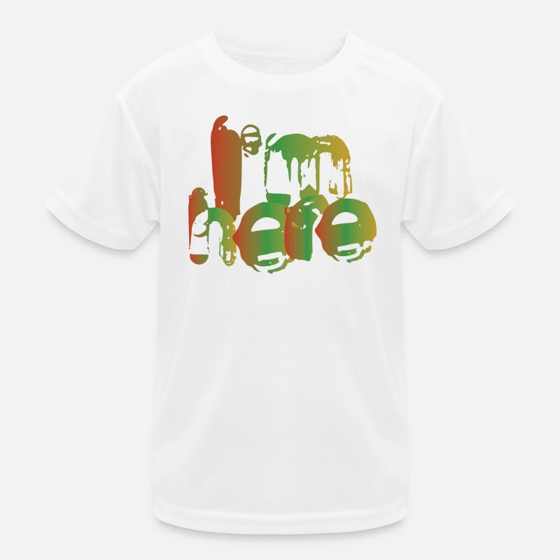 I'm here - Kids Functional T-Shirt - white