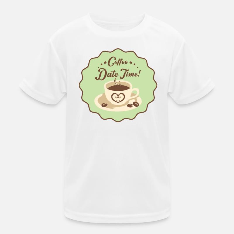 Coffe Date Time Kids Functional T-Shirt