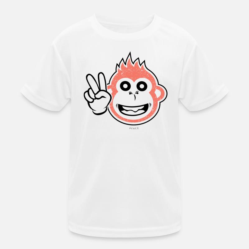Peace monkey Kids Functional T-Shirt