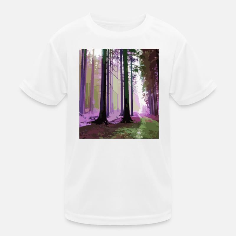 Haunted Cloud Forest Kids Functional T-Shirt