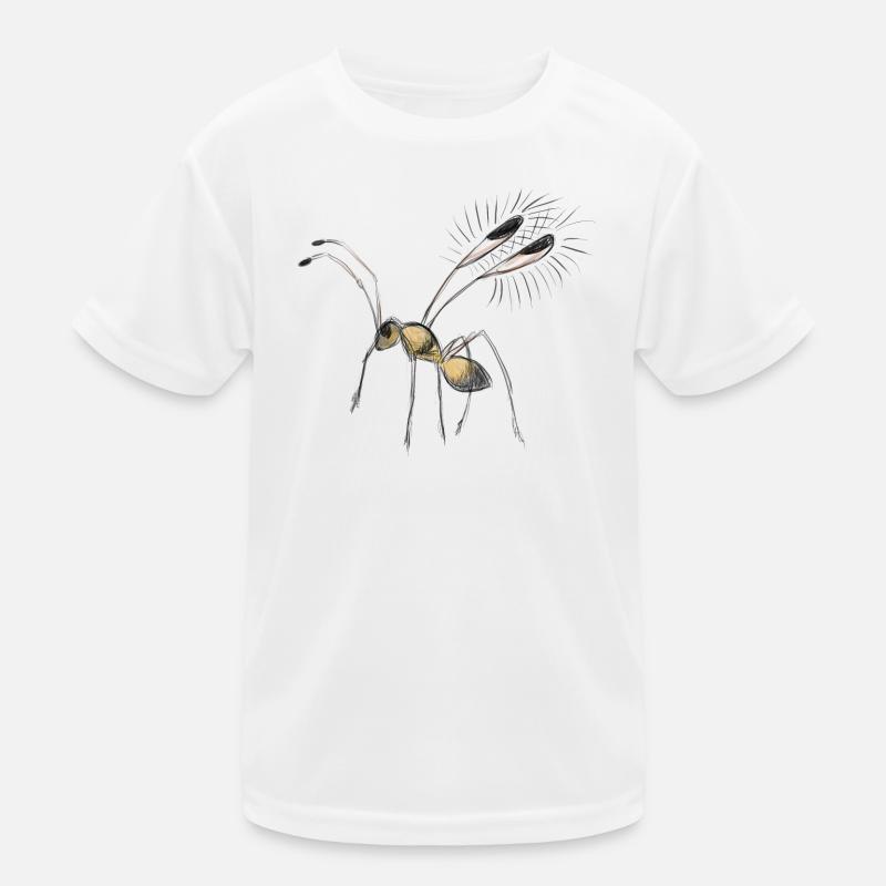 Tiny Fairyfly drawing Kids Functional T-Shirt