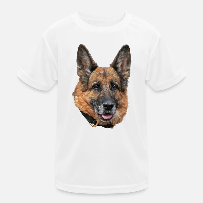 Chien de berger T-shirt sport Enfant