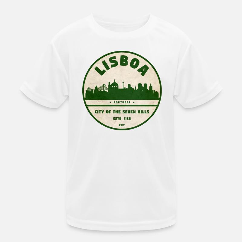 Lisboa Silhouette City Logo Kids Functional T-Shirt
