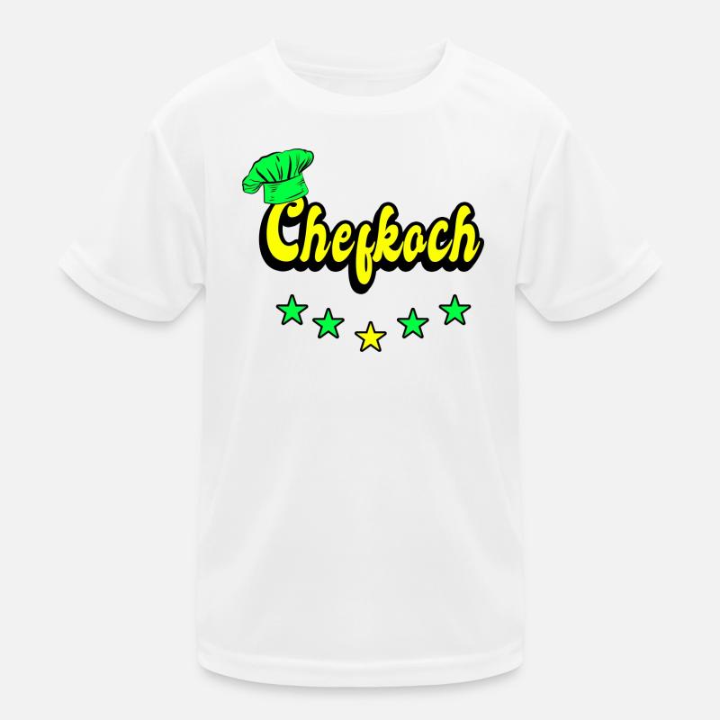 Chefkoch Design Kinder Funktions-T-Shirt
