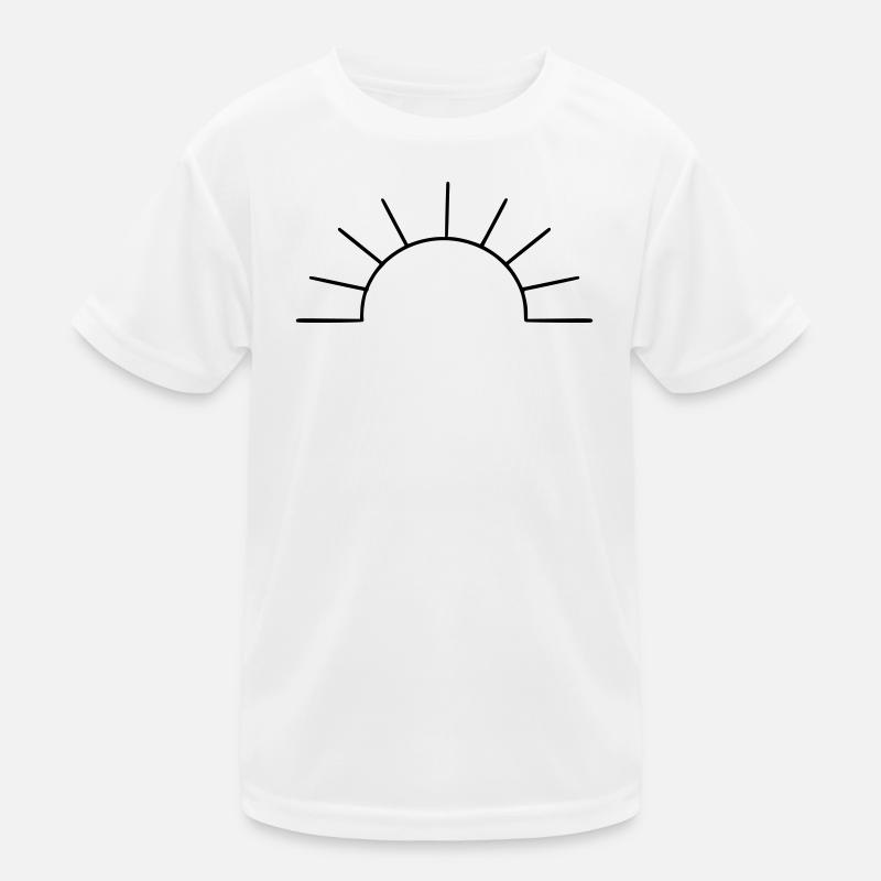 schlichte Sonne Kinder Funktions-T-Shirt