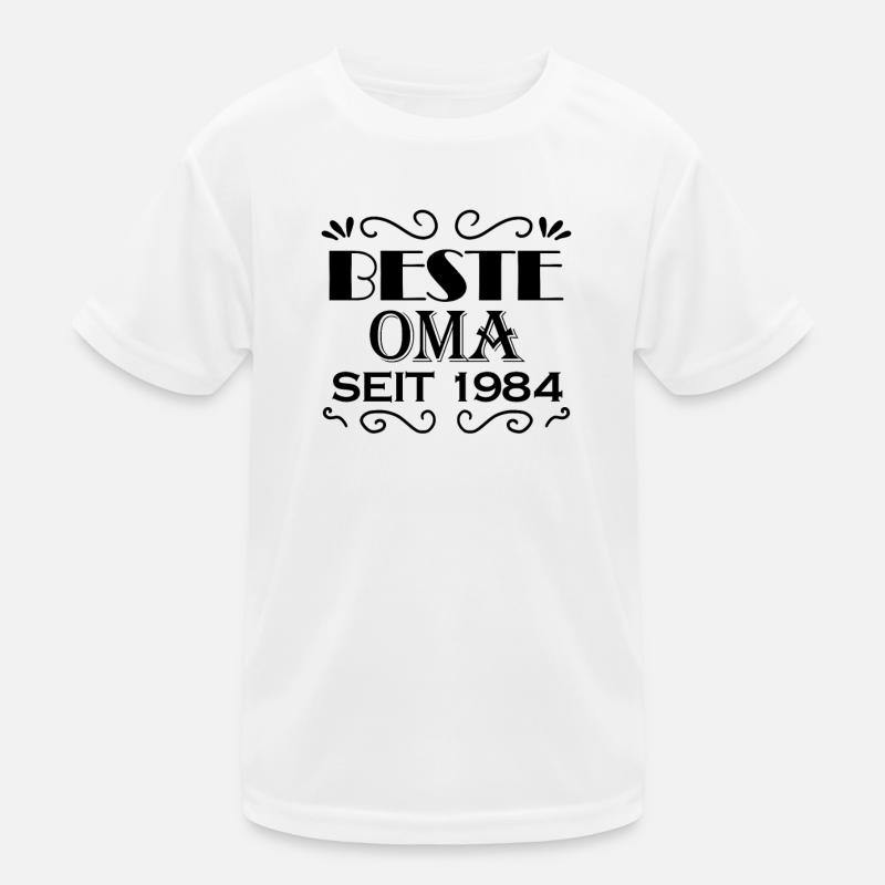 Beste Oma seit 1984 Kinder Funktions-T-Shirt