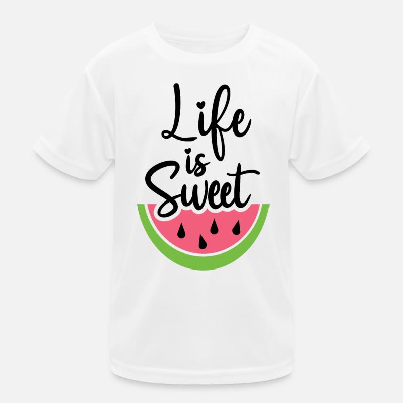 Das Leben ist süß Kinder Funktions-T-Shirt