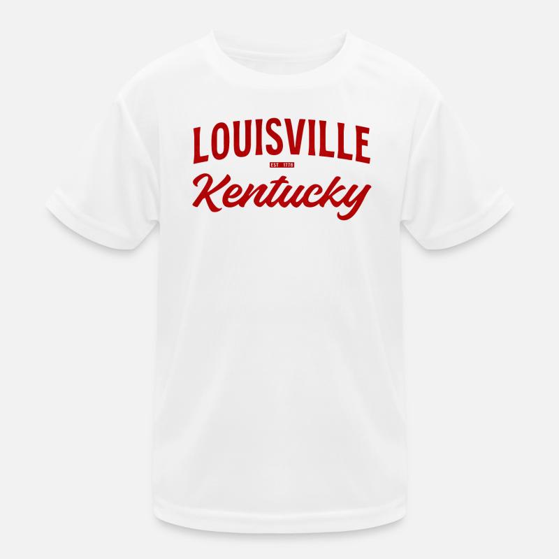Louisville Kentucky Script Kids Functional T-Shirt