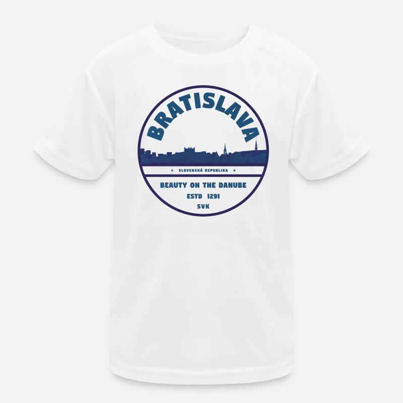 Emblème de la ligne d’horizon du Danube de Bratislava T-shirt sport Enfant