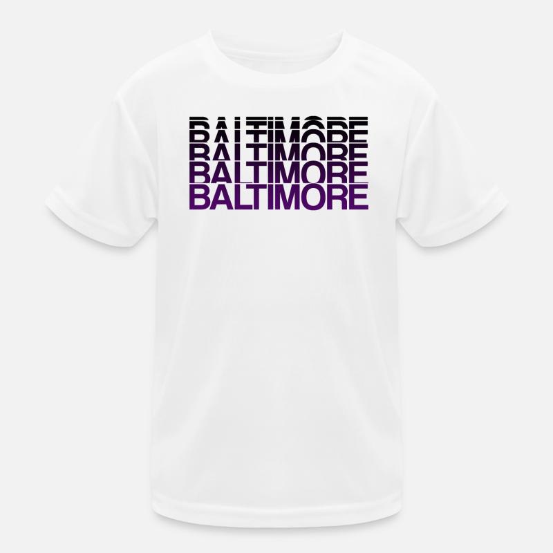 Style dégradé violet de Baltimore T-shirt sport Enfant