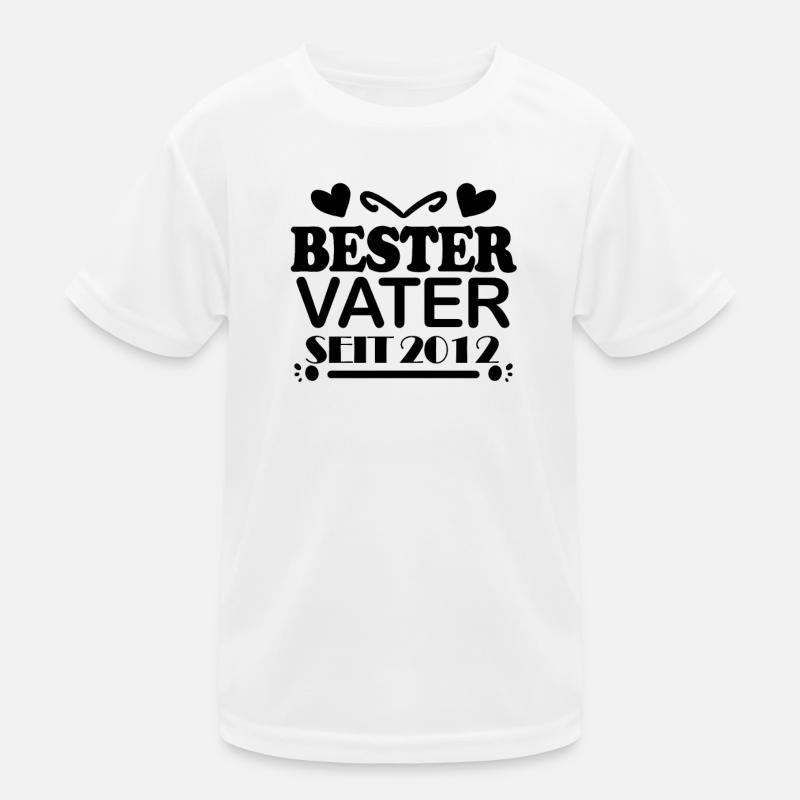 Bester Vater seit 2012 Kinder Funktions-T-Shirt