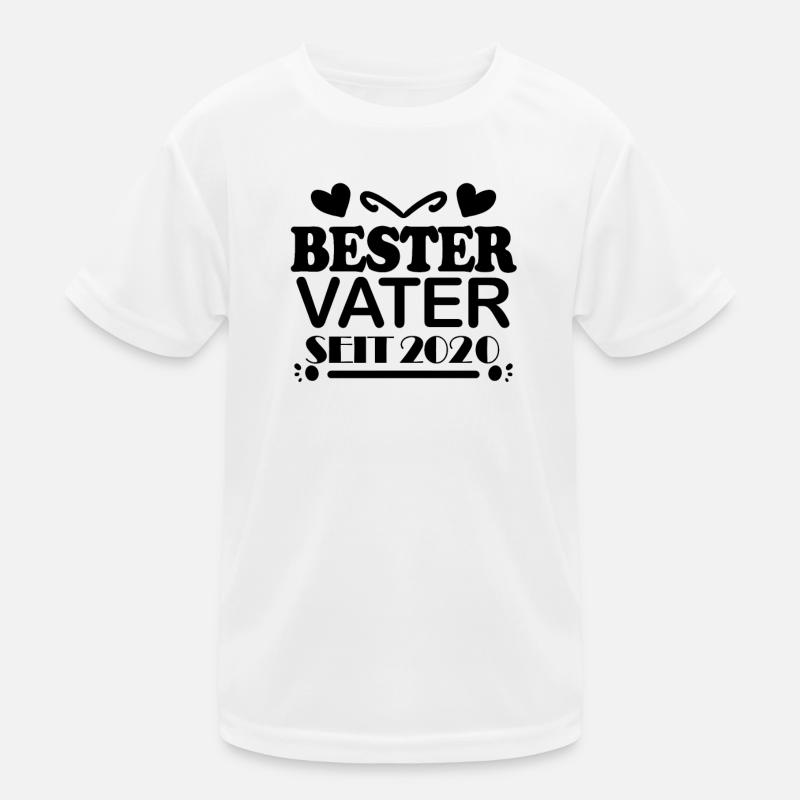 Bester Vater seit 2020 Kinder Funktions-T-Shirt