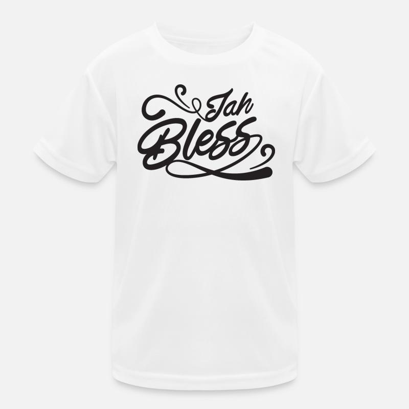 Jah Bless Script Kids Functional T-Shirt